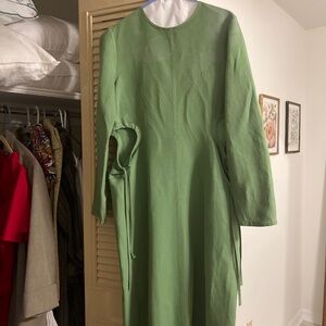 Zara green mid dress